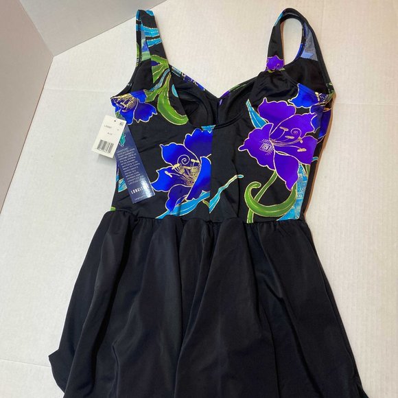 NWT Longitude Skirt Plus Size One Piece Swimsuit - Picture 3 of 3